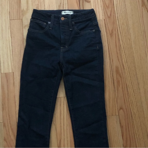Madewell high-rise dark blue curvy high rise skinny jeans- size 24 - Picture 9 of 11